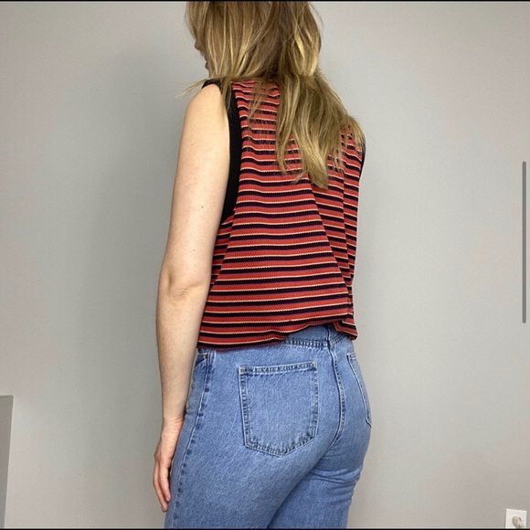 1970s striped ribbed tank top - Picture 5 of 9